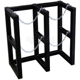 Stainless Steel Cylinder Tube Rack 2 Wide x 1 Deep 30