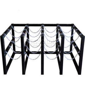 Stainless Steel Cylinder Tube Rack4 Wide x 3 Deep 58