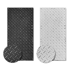 Checkers® AlturnaMATS® HDPE Ground Protection Mat 3' x 8' Black Smooth 1-Side AM38S1 AM38S1