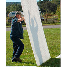 Checkers® AlturnaMATS® HDPE Ground Protection Mat 3' x 8' Clear Smooth 1-Side CM38S1 CM38S1