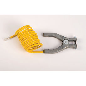 Justrite® 8497 10' Coil Insulated Antistatic Wire Hand Clamp with 1/4