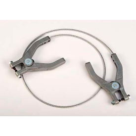 Justrite® 8499 3' Flexible Antistatic Wire - Dual Hand Clamps 08499
