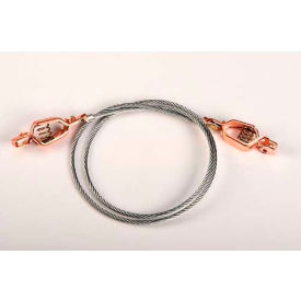 Justrite® 8500 3' Flexible Antistatic Wire - Dual Alligator Clips 5/8
