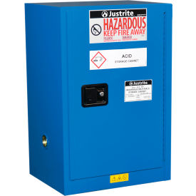 Justrite Sure-Grip EX Safety Cabinet Self Close 12 Gallon Cap. 23-1/4