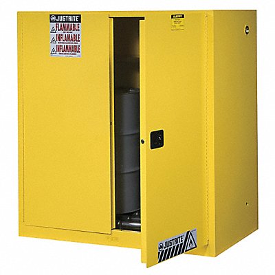 K3030 Flammable Cabinet Vertical 2X30 gal YLW MPN:899070
