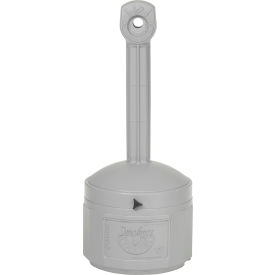 Justrite® Smokers Ceasefire® Outdoor Ashtray 4 Gallon Gray 26800