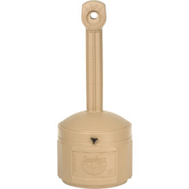Justrite® Smokers Ceasefire® Outdoor Ashtray 4 Gallon Beige 26800B