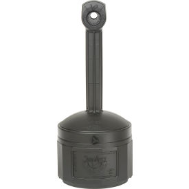 Justrite® Smokers Ceasefire® Outdoor Ashtray 4 Gallon Black 26800D