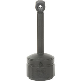Justrite® Smokers Ceasefire® Outdoor Ashtray 1 Gallon Black 26806D