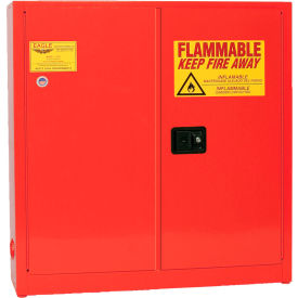 Eagle Paint/Ink Safety Cabinet with Self Close - 24 Gallon Red 1975XRED