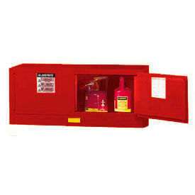Justrite® Piggyback Paint & Ink Cabinet w/ Manual 2 Doors 12 Gal. Cap. 43