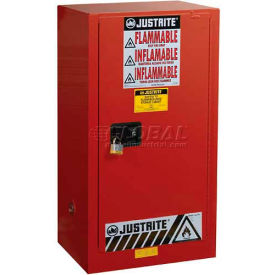 Justrite 20 Gallon 1 Door Manual Paint & Ink Cabinet 23-1/4