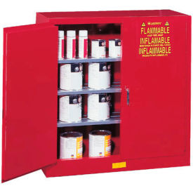 Justrite® Paint & Ink Cabinet w/ Self Close Double Doors 40 Gal. Cap. 43