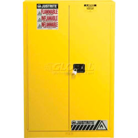 Justrite 60 Gallon 2 Door Self-Close Paint & Ink Cabinet 43