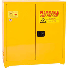 Eagle Paint/Ink Safety Cabinet with Self Close - 40 Gallon Yellow YPI3010X