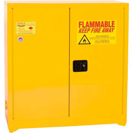 Eagle Paint/Ink Safety Cabinet Manual Close - 40 Gallon Yellow YPI32X