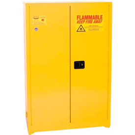 Eagle Paint/Ink Safety Cabinet with Self Close BiFold - 60 Gallon Yellow YPI45X
