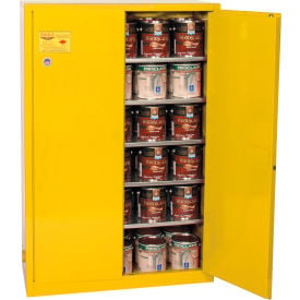 Eagle Paint/Ink Safety Cabinet with Manual Close - 60 Gallon Yellow YPI47X