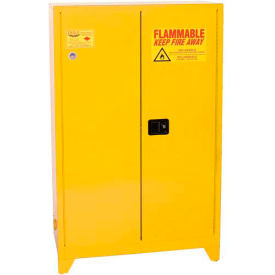 Eagle Paint/Ink Tower Safety Cabinet with Manual Close - 60 Gallon Yellow YPI47XLEGS
