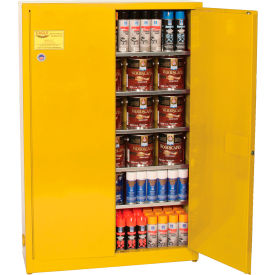 Eagle Paint/Ink Safety Cabinet with Manual Close - 30 Gallon Yellow YPI77X