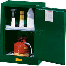 Justrite 12 Gallon 1 Door Self-Close Compac Pesticide Cabinet 23-1/4