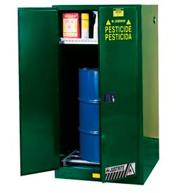 Justrite® Pesticide Drum Storage Cabinet - Self Close 896274
