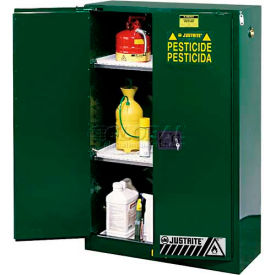 Justrite 90 Gallon 2 Door Self-Close Pesticide Cabinet 43