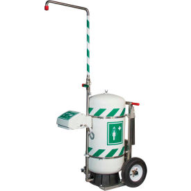 Hughes Mobile Self-Contained Emergency Safety Shower With Eye/Face Wash 30 Gallon 40K45G 40K45G