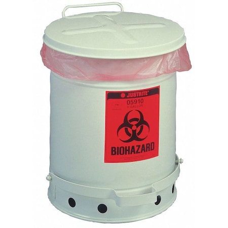 6-Gallon White Biohazardwaste Conta MPN:05910