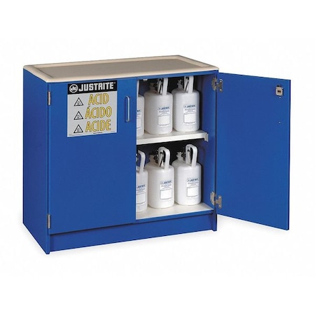 Wood Acid Cabinet 100LTRCAPY w/Adjustabl MPN:24140