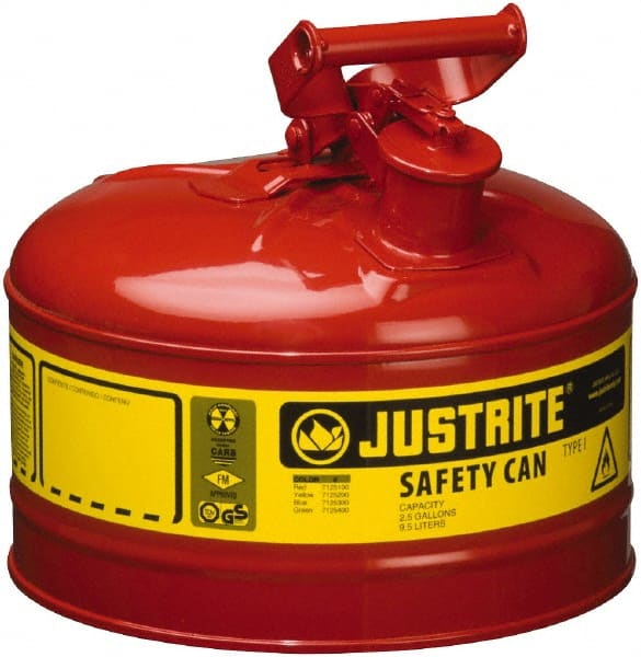 Safety Can: 2.5 gal, Steel MPN:7125100