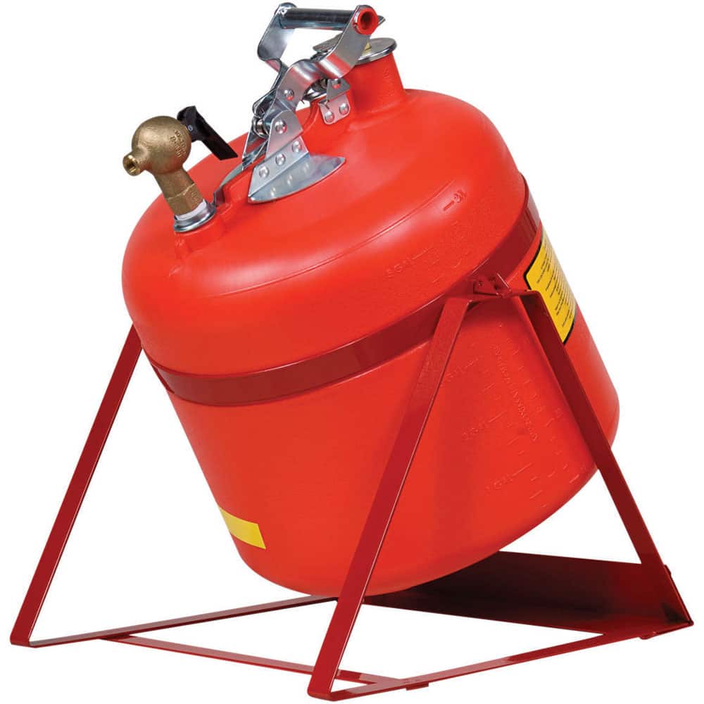 Safety Disposal Cans, Capacity: 5.000 , Can Material: High Density Polyethylene , Color: Red , Color: Red, Red  MPN:14535
