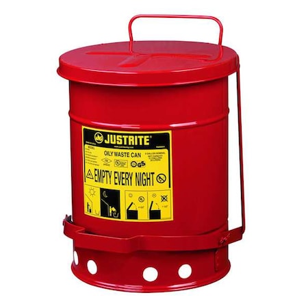 6 Gallon Oily Waste Canw/Lever MPN:09100