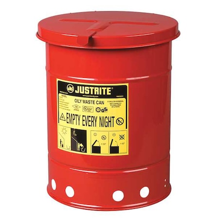6 Gallon Oily Waste Canw/O Lever MPN:09110