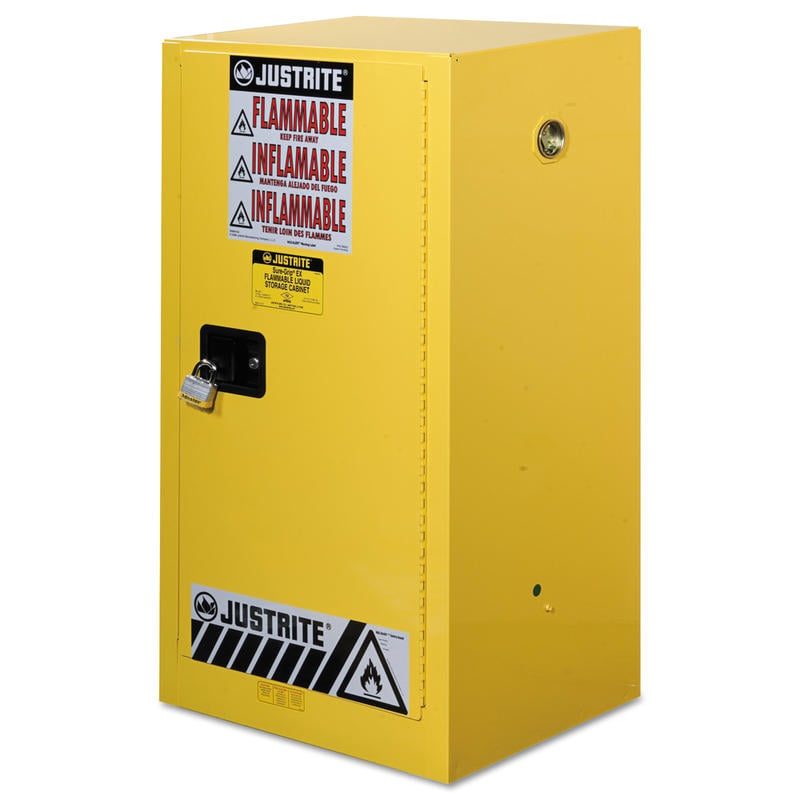 Yellow Countertop & Compact Cabinets, Manual-Closing Cabinet, 15 Gallon MPN:400-891500