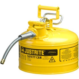 2.5G Ii Safety Can w/5/8IN Metal Hose-Yellow MPN:7225220