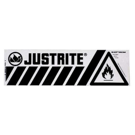 Safety Band Label, 3-1/2 In. H, 12 In. W MPN:29005