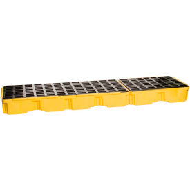 Eagle 16323 3 Drum Inline Spill Containment Platform - Yellow no Drain 16323