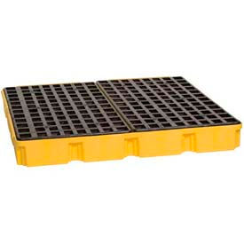 Eagle 1635 4 Drum Modular Spill Platform Unit - Yellow with No Drain 1635
