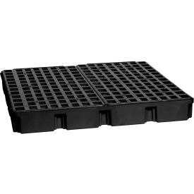 Eagle 1635B 4 Drum Modular Spill Containment Platform - Black no Drain 1635B