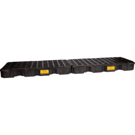 Eagle 1647B 4 Drum In-Line Spill Containment Platform - Black no Drain 1647B