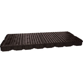 Eagle 1688B 8 Drum Spill Containment Platform - Black with No Drain 1688B