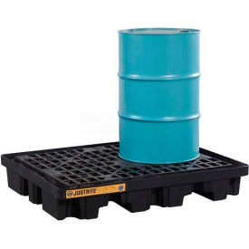 Justrite® 28672 2 Drum EcoPolyBlend™ Low Line Pallet 28672
