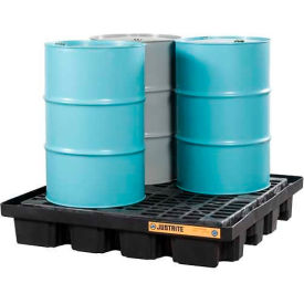 Justrite® 28673 4 Drum EcoPolyBlend™ Low Line Pallet 28673