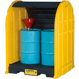 Justrite® 28675 2 Drum EcoPolyBlend™ DrumShed™ 28675