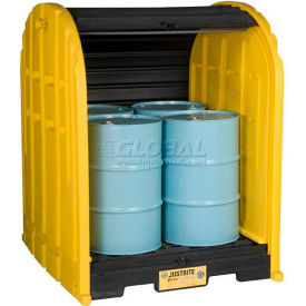 Justrite® 28676 4 Drum EcoPolyBlend™ DrumShed™ 28676