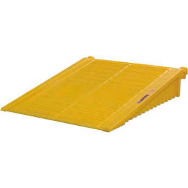 Justrite® 28678 Yellow Ramp for 2 & 4 Drum EcoPolyBlend™ DrumShed™ 28678