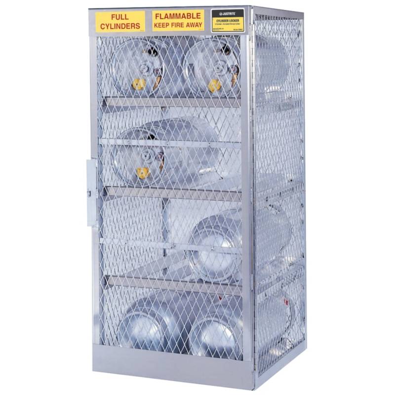 Justrite Cylinder Storage Locker, 8 Cylinders MPN:400-23010
