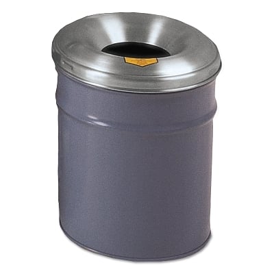 Gray 4-1/2 Gallon Drum Cease Fire Waste Receptac MPN:26604G