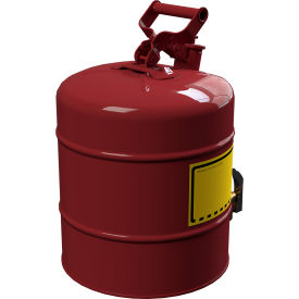 Justrite® 5 Gallon Safety Shelf Can with Bottom Faucet 08902 7150150 7150150